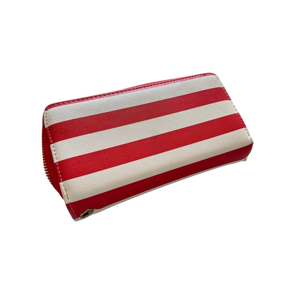 Red & White Striped Golden Ice Wallet